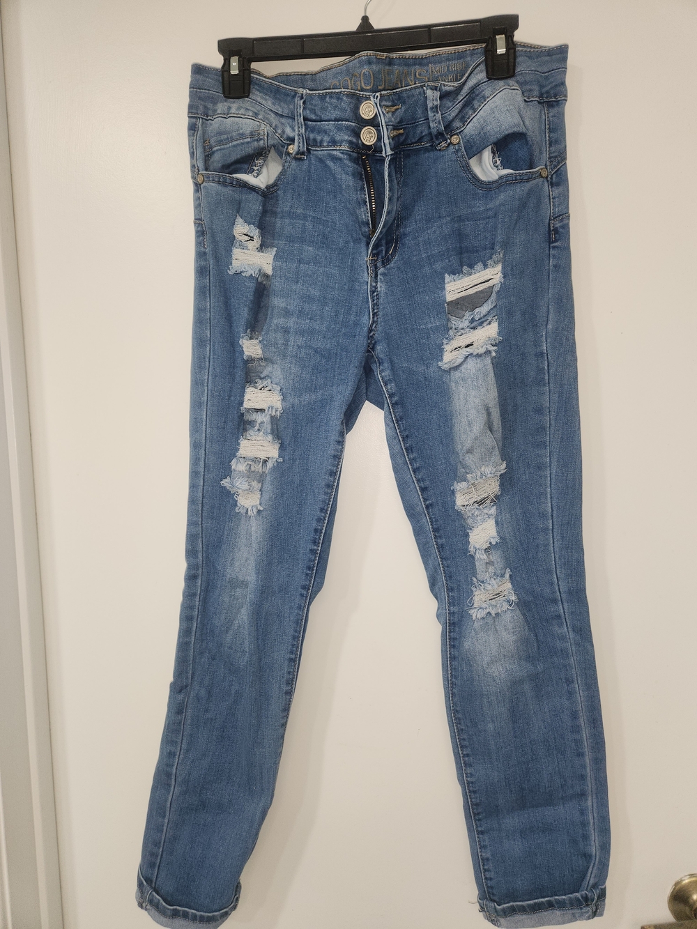 Distressed Blue Women's Jeans